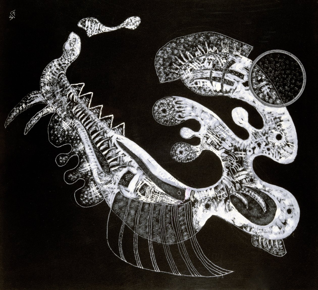 Siyah Beyaz, 20. Yüzyıl by Wassily Kandinsky
