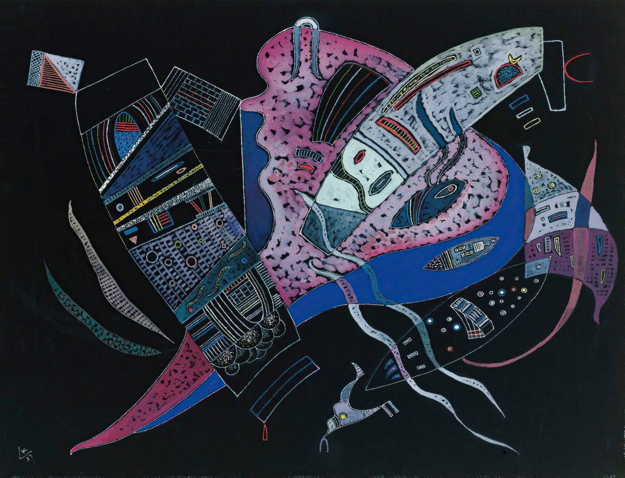 Konsantre, 1937. by Wassily Kandinsky