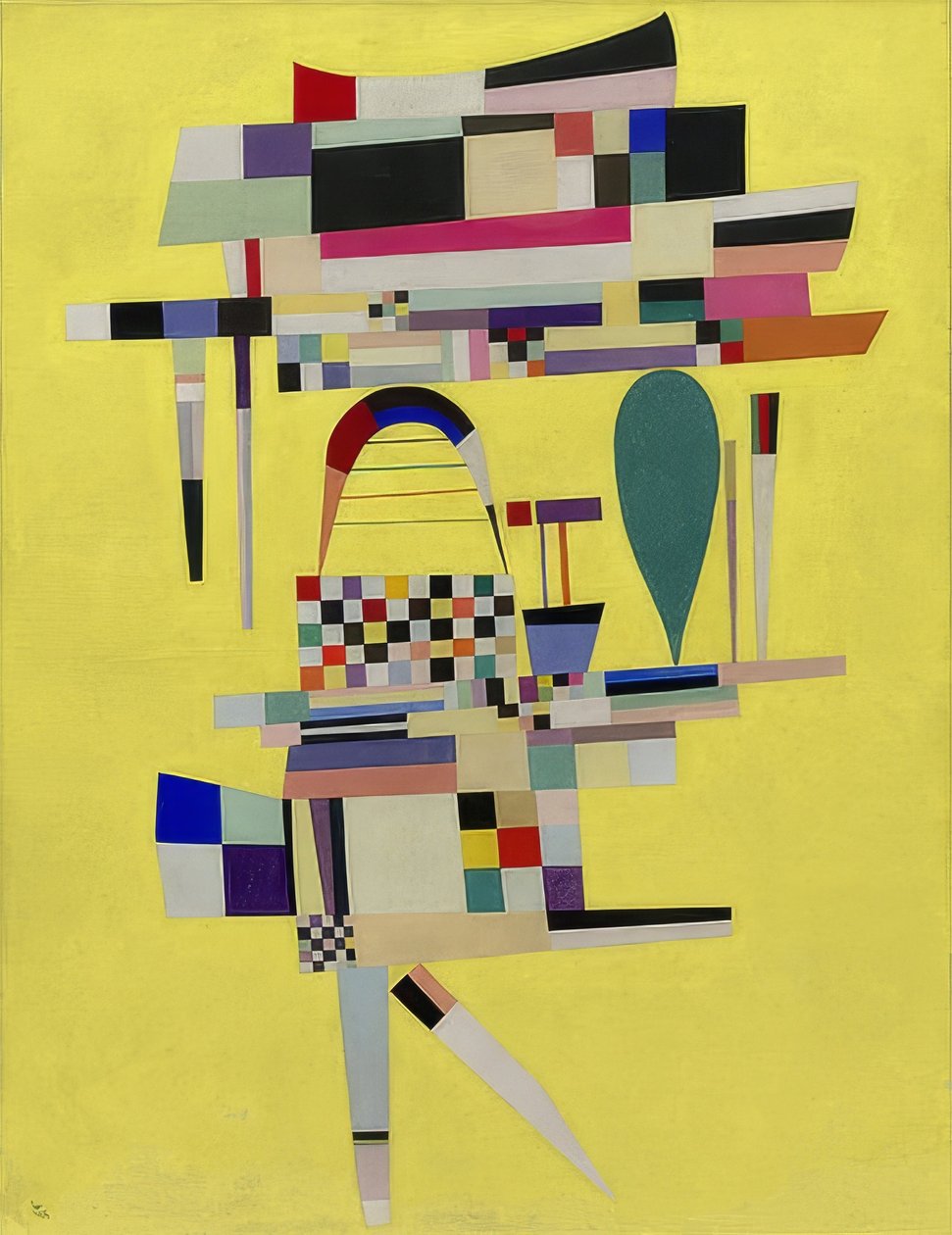 Sarı boya (La Toile jaune). 1938 by Wassily Kandinsky