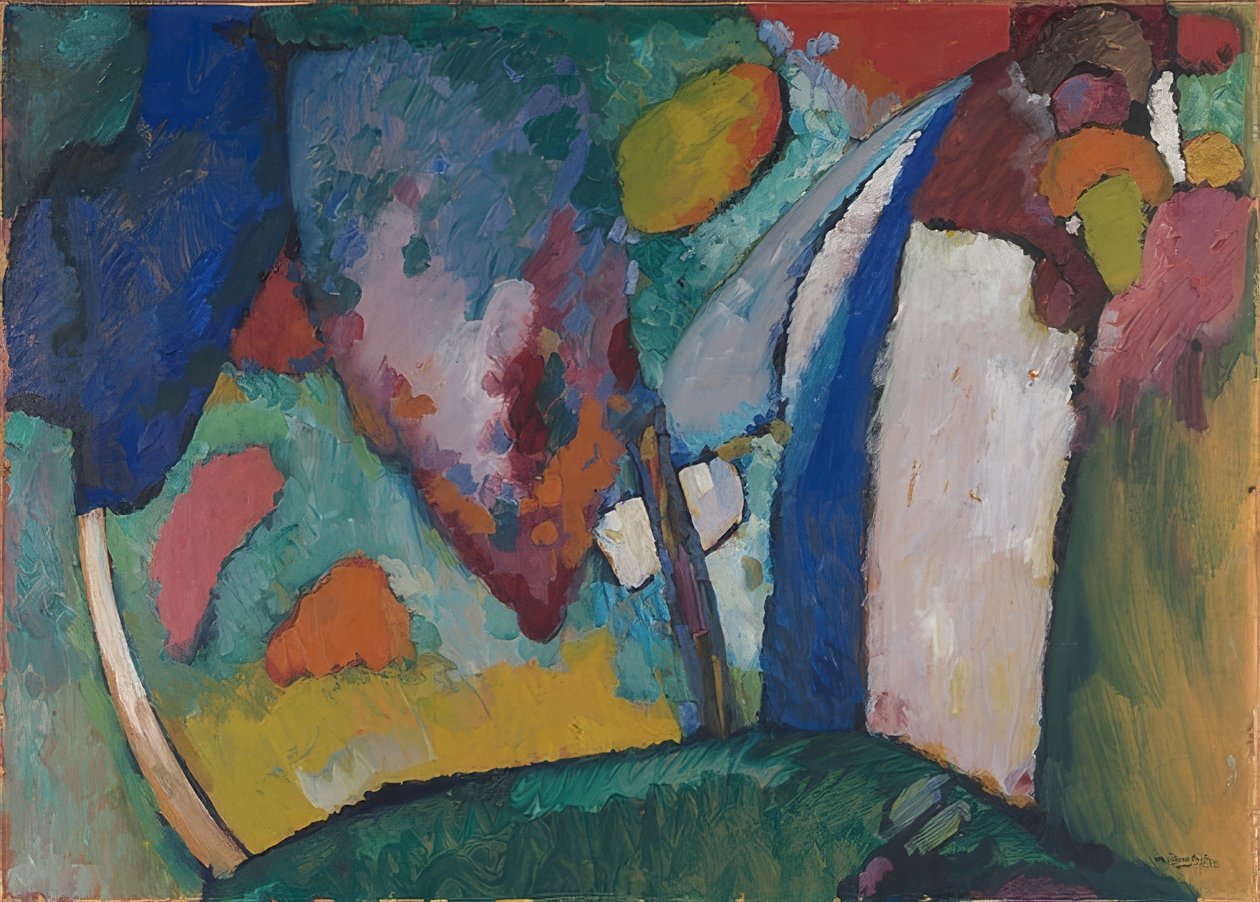 Şelale. 1909 by Wassily Kandinsky