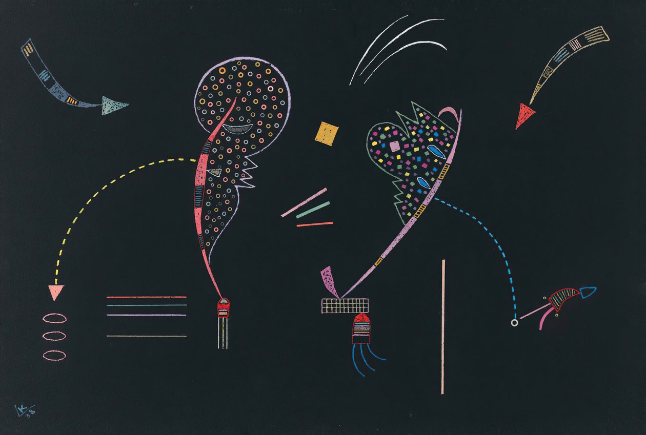 İki Sahil, 1938. by Wassily Kandinsky