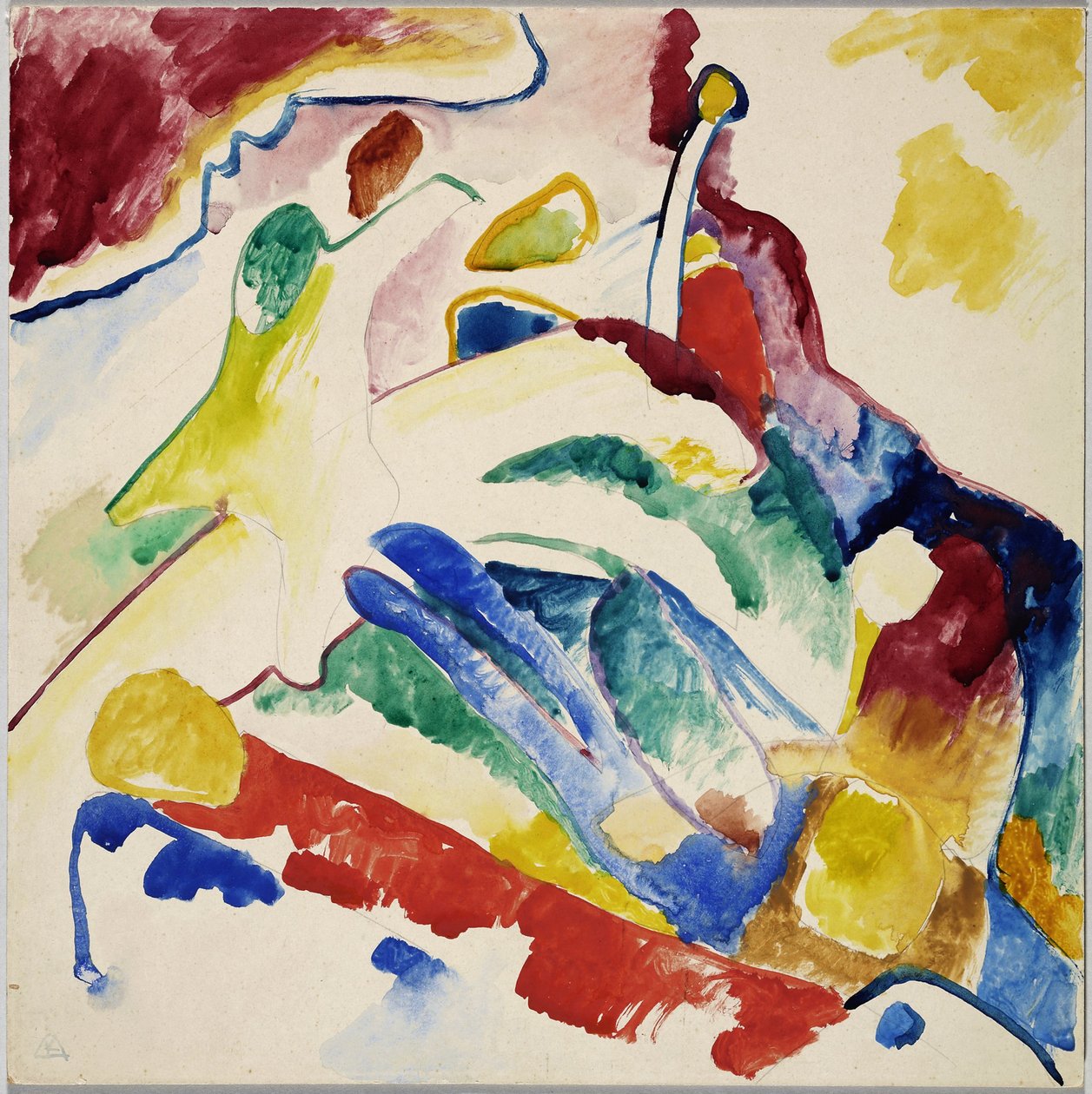 "Kompozisyon II" için Taslak by Wassily Kandinsky