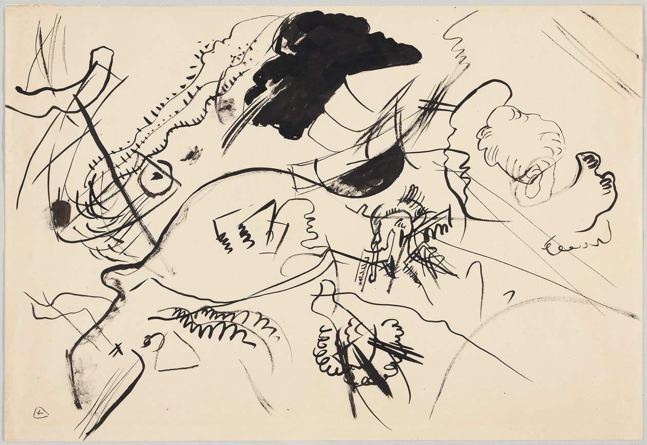 'Kompozisyon VII' için Taslak by Wassily Kandinsky