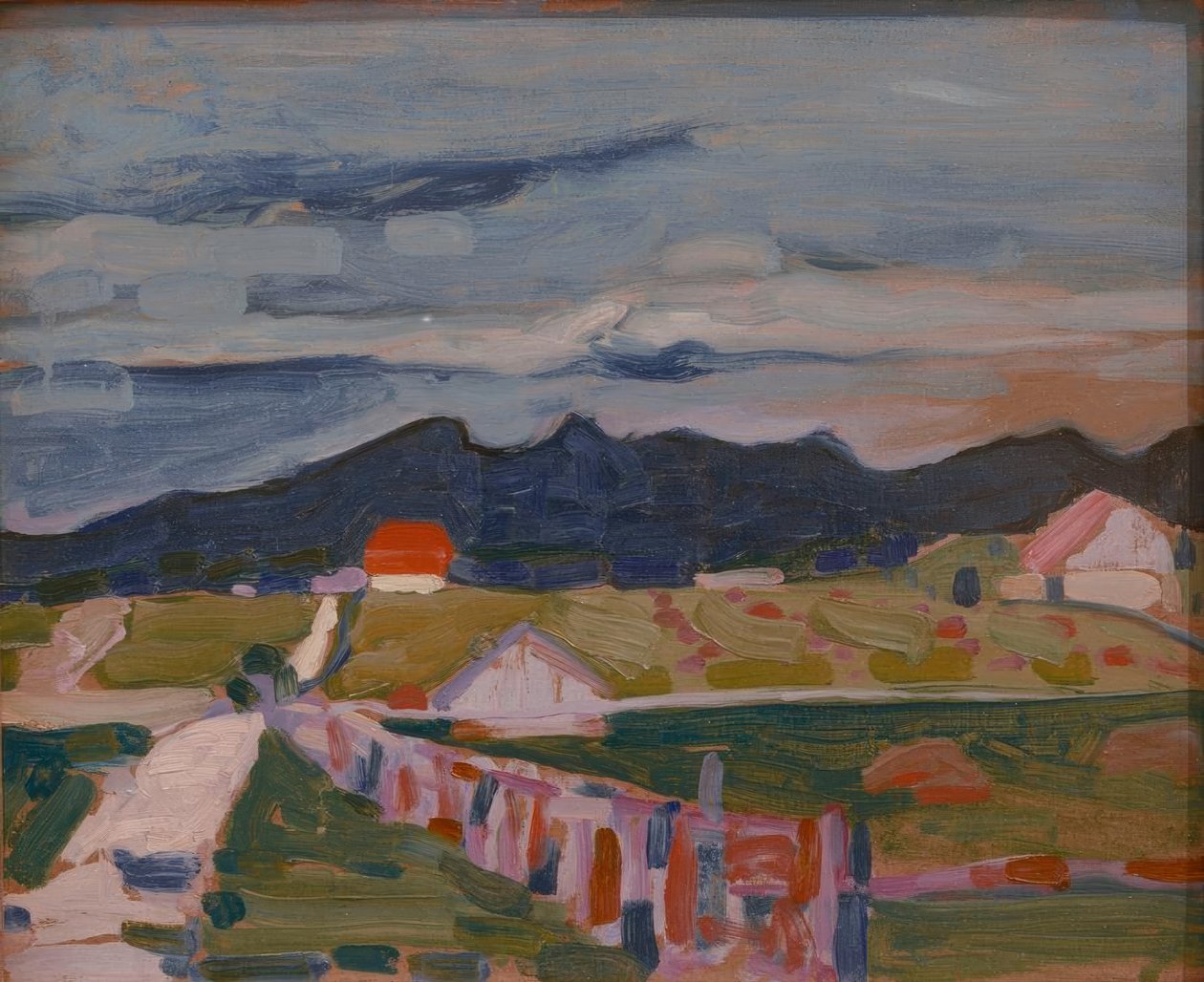 Murnau yakınlarındaki tarlalar by Wassily Kandinsky