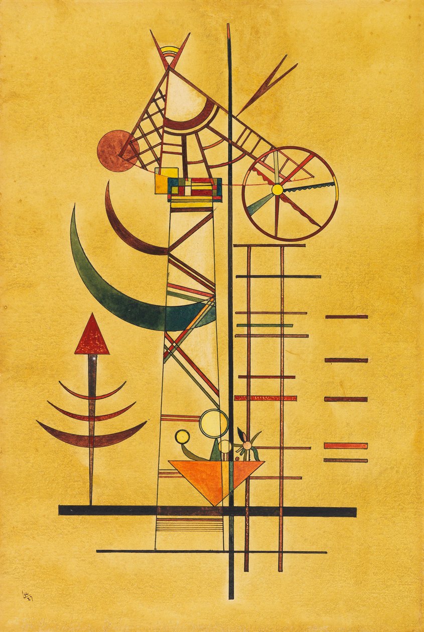 Kavisli uçlar, 1927. by Wassily Kandinsky