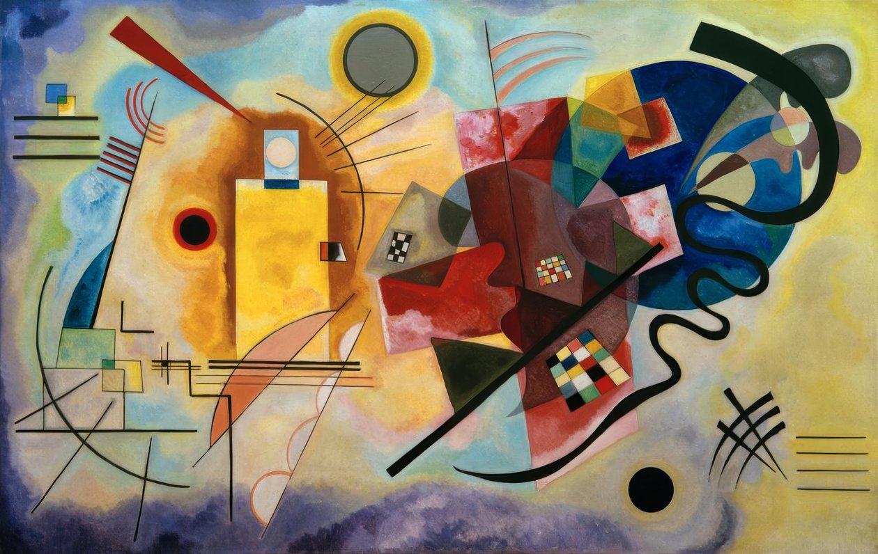 Sarı - kırmızı - mavi by Wassily Kandinsky