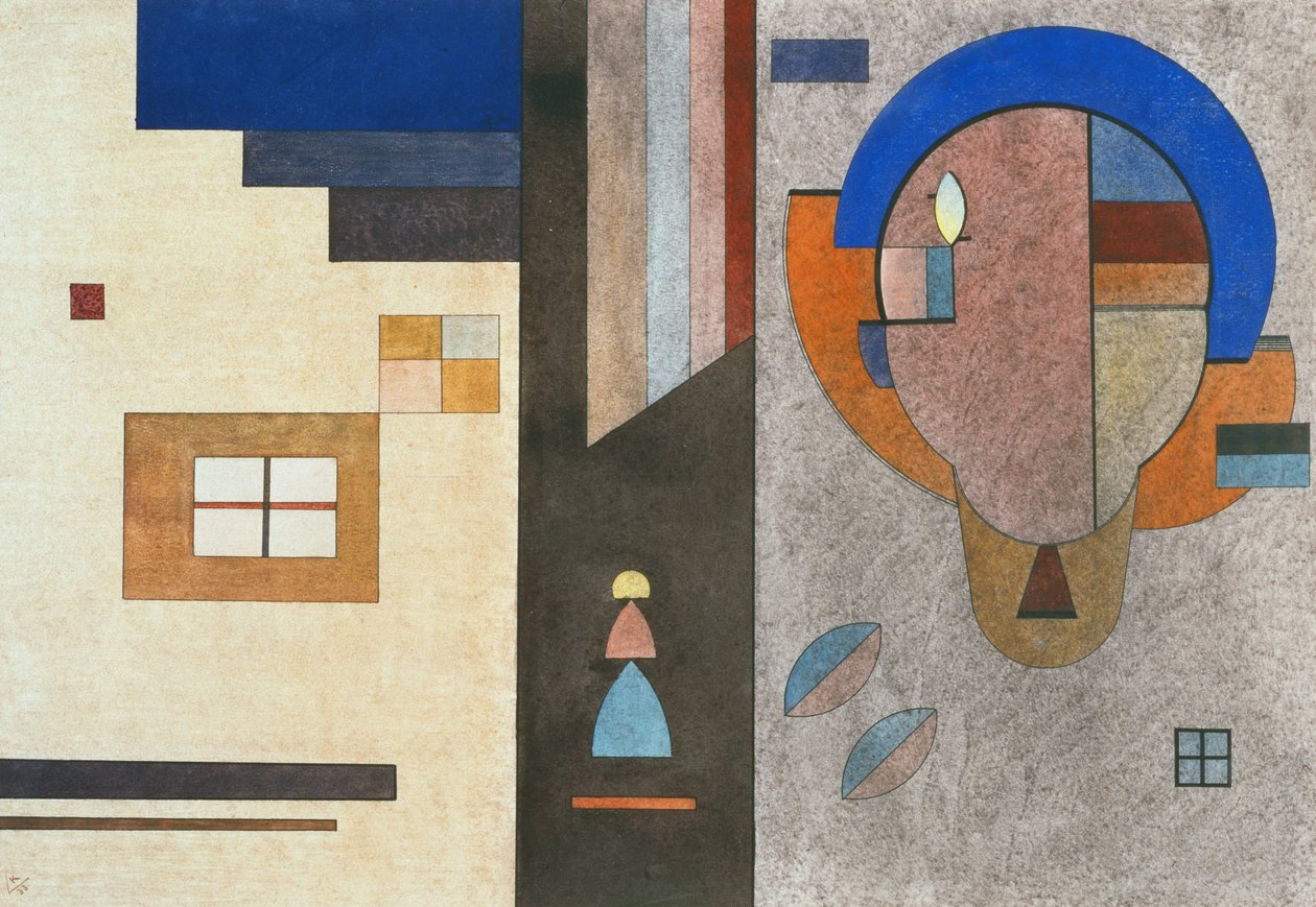 Getrennt-Verbunden - Bölünmüş Bağlı by Wassily Kandinsky