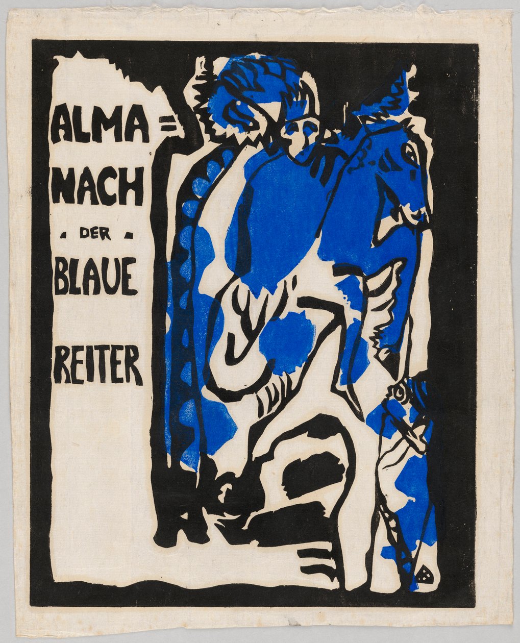 Almanak "Der Blaue Reiter" için gravür by Wassily Kandinsky