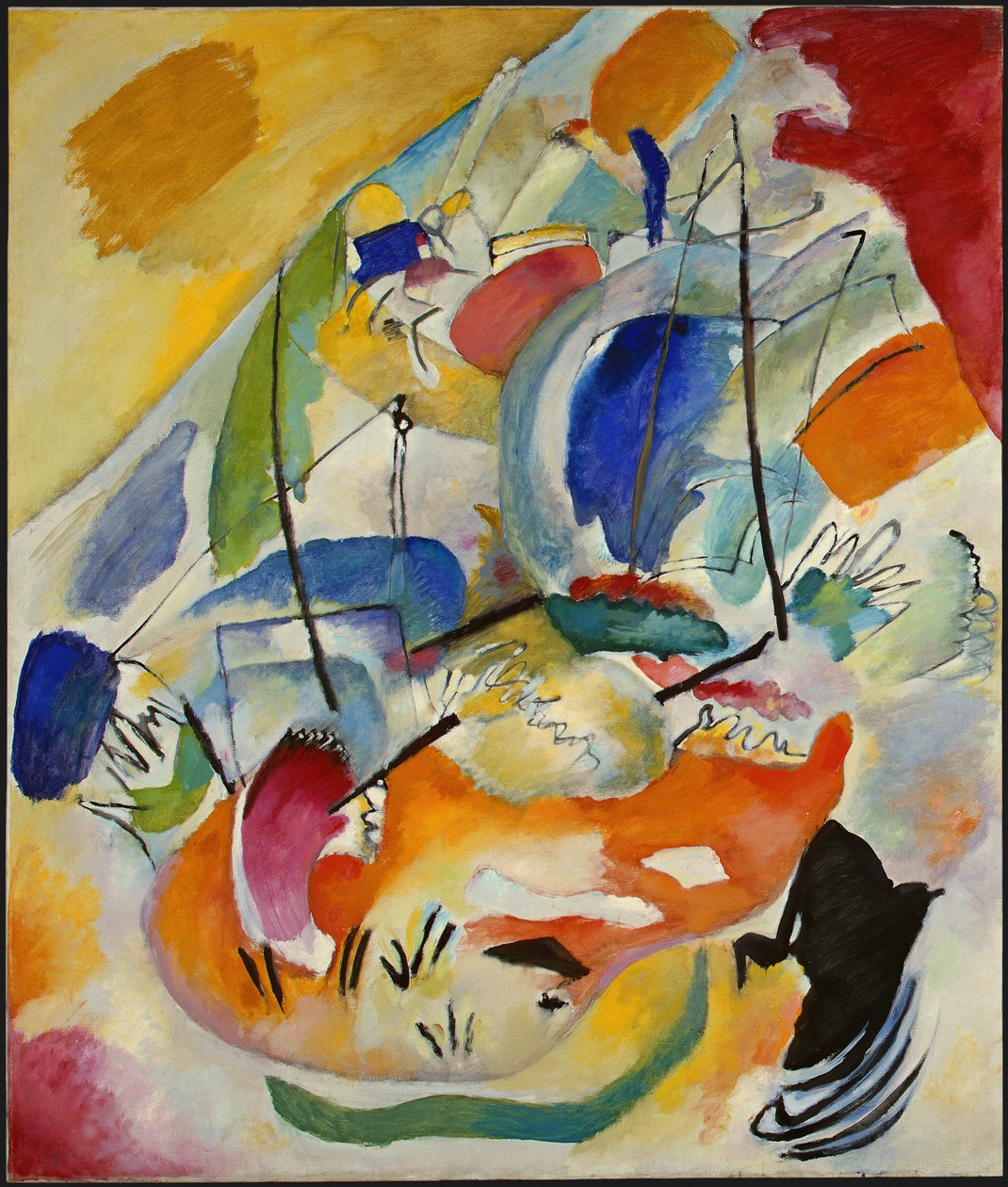 Doğaçlama 31 Deniz Savaşı by Wassily Kandinsky