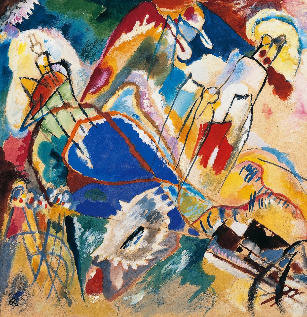 30 Numaralı Doğaçlama (Toplar) by Wassily Kandinsky