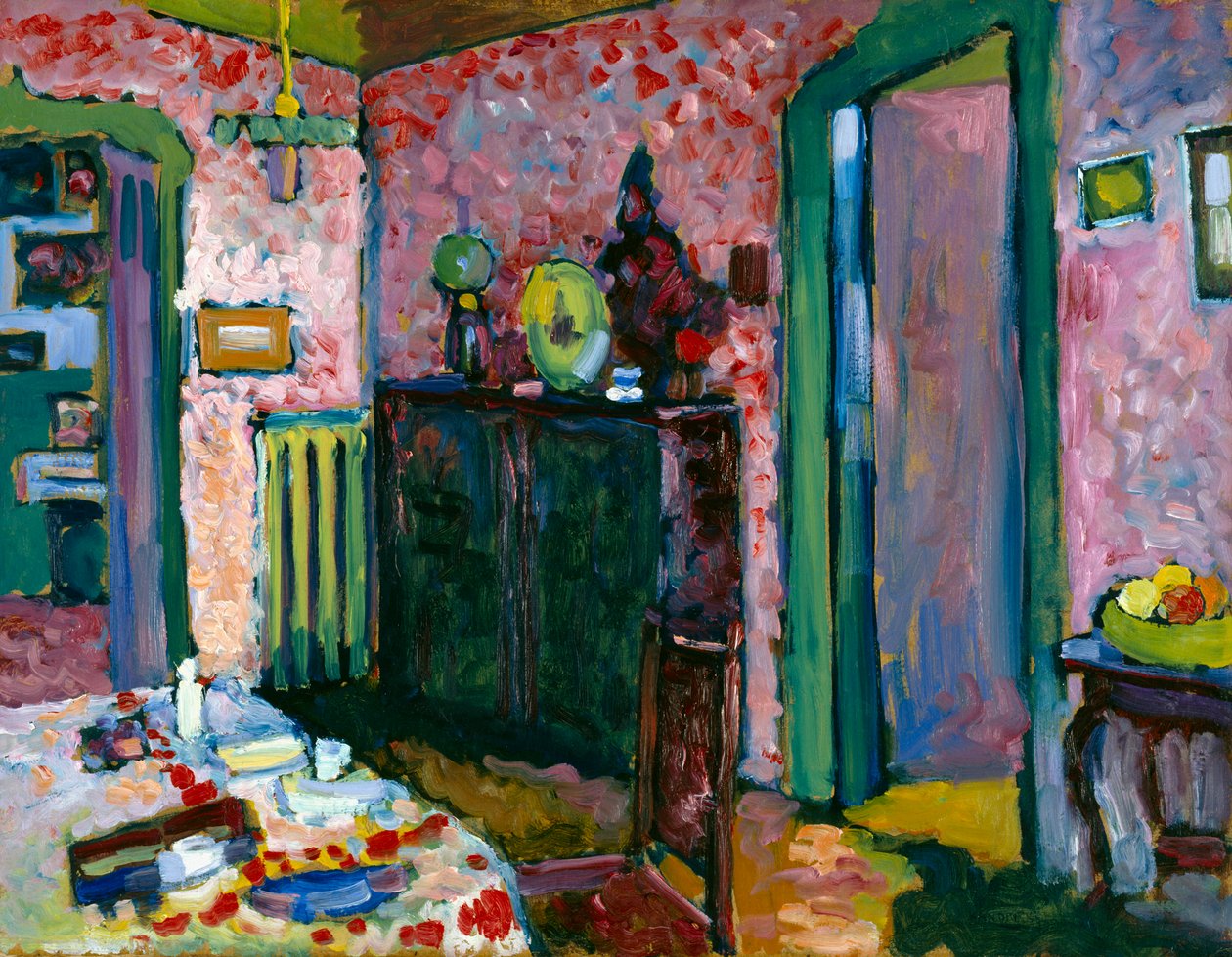 İç Mekan (Benim Yemek Odam) by Wassily Kandinsky