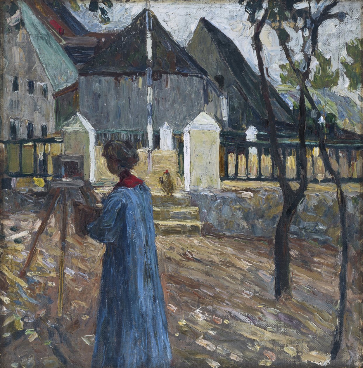 Kallmünz – Gabriele Münter tablosu II by Wassily Kandinsky
