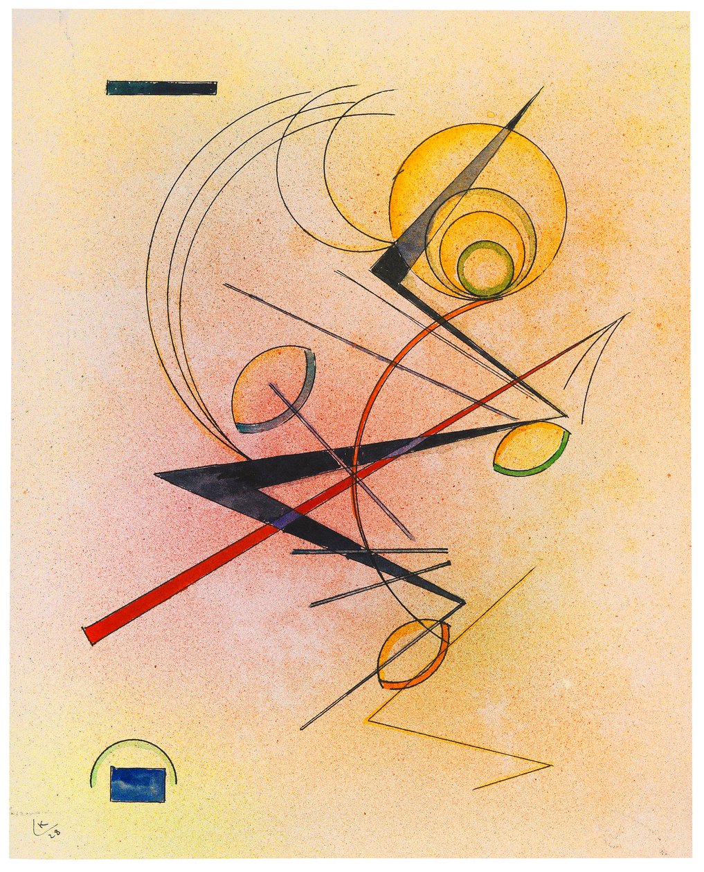 Küçük Sıcak, 1928. by Wassily Kandinsky