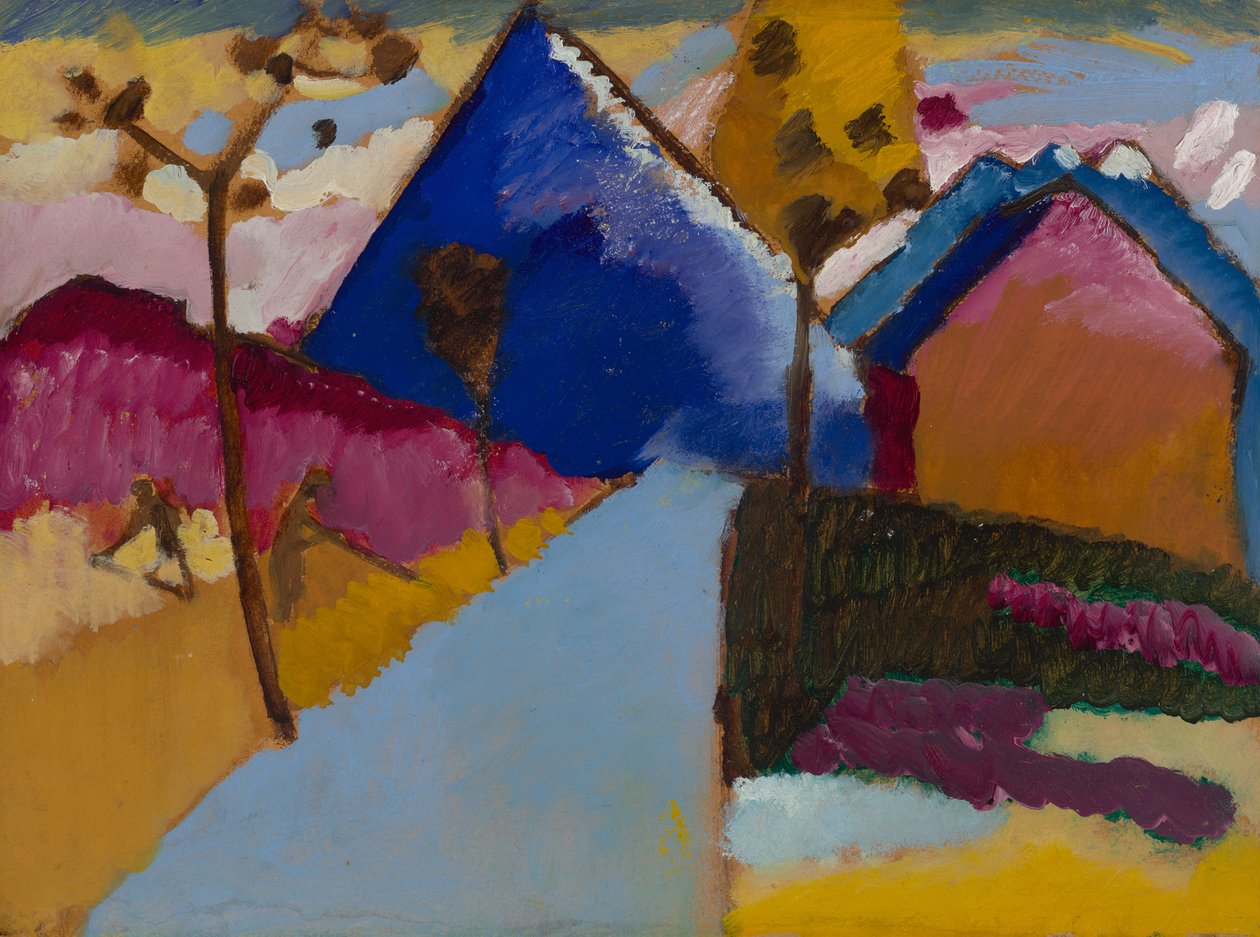 Kochel – düz sokak by Wassily Kandinsky