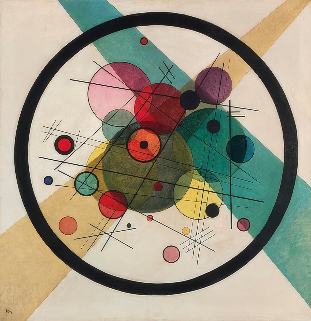 Bir daire içinde daireler. 1923 by Wassily Kandinsky