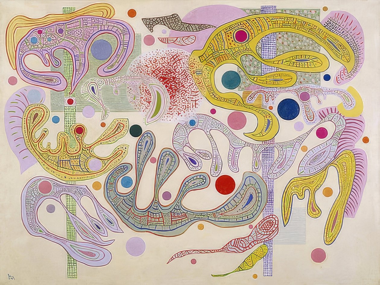 Kaprisli formlar (Formes capricieuses). 1937 by Wassily Kandinsky