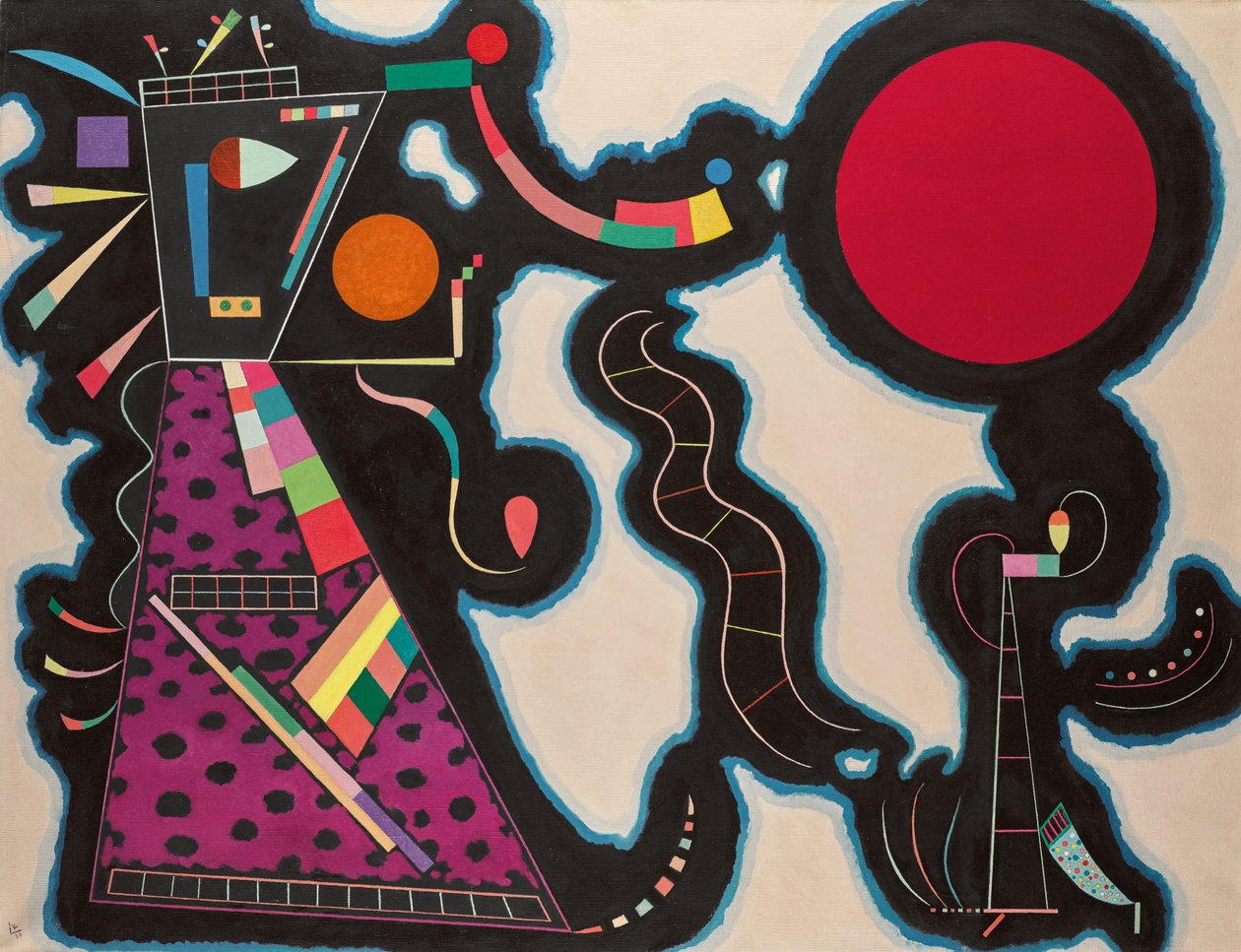 Kızıl Çember, 1939. by Wassily Kandinsky