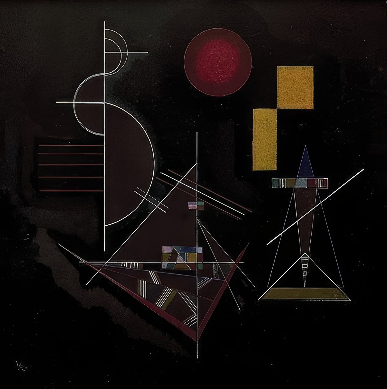 Ağırda hafif (zwaarda hafif). 1929 by Wassily Kandinsky
