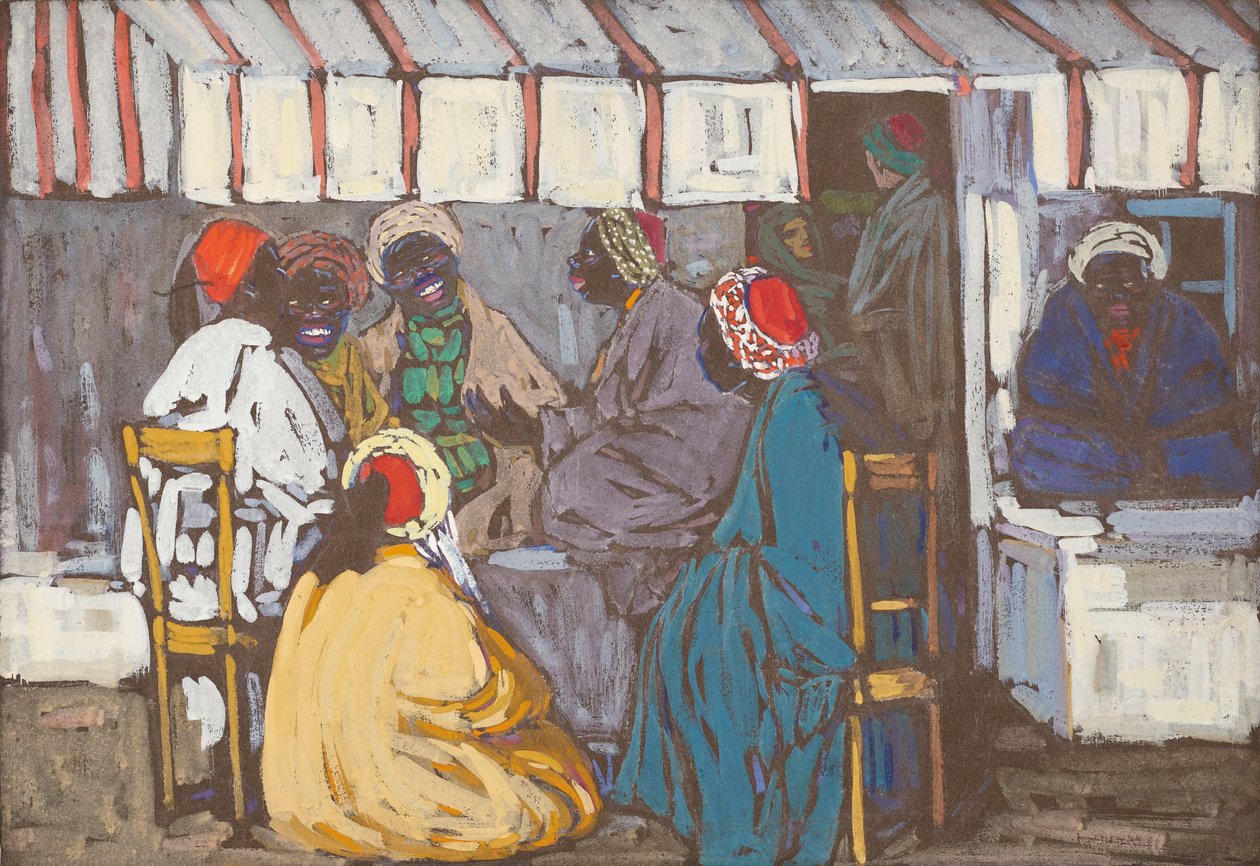 Mohren Kafe, 1905. by Wassily Kandinsky
