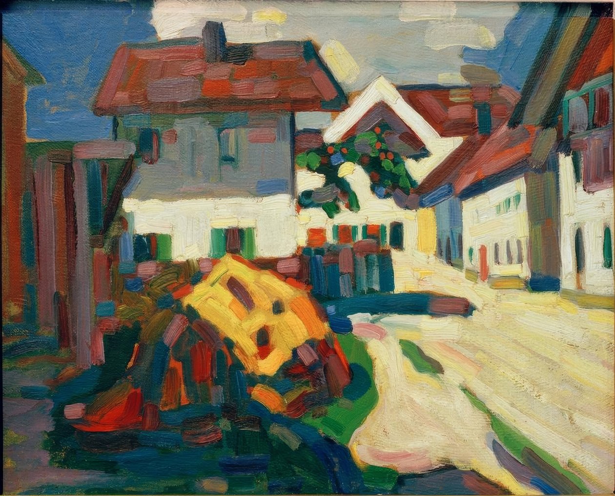 Murnau - bir grup ev by Wassily Kandinsky