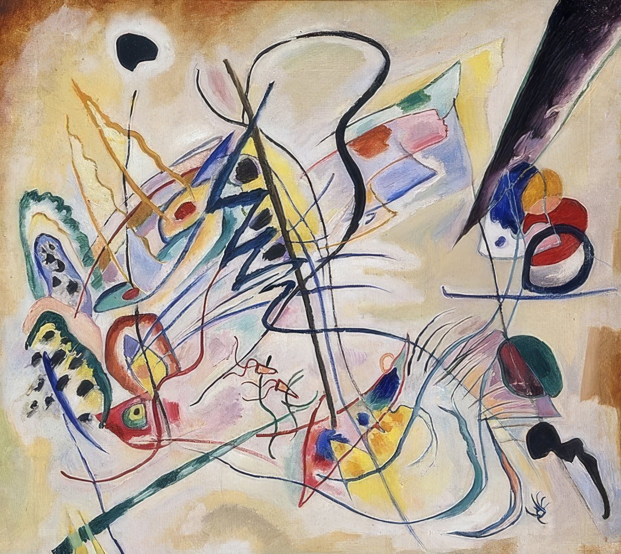 Müzikal Uvertürü, Menekşe Kama. 1919 by Wassily Kandinsky