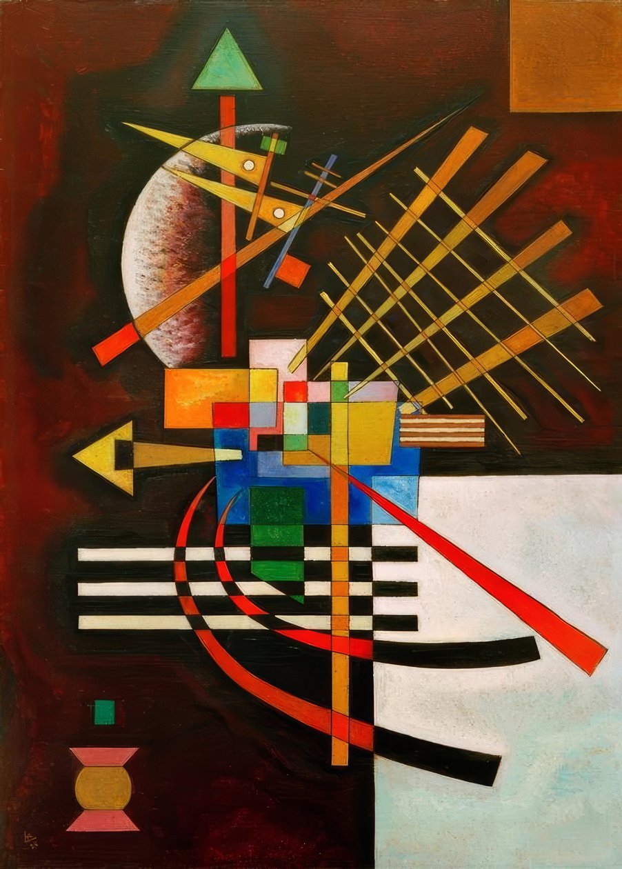 Üstte ve solda by Wassily Kandinsky
