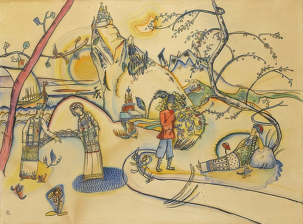 Başlıksız. 1915 by Wassily Kandinsky