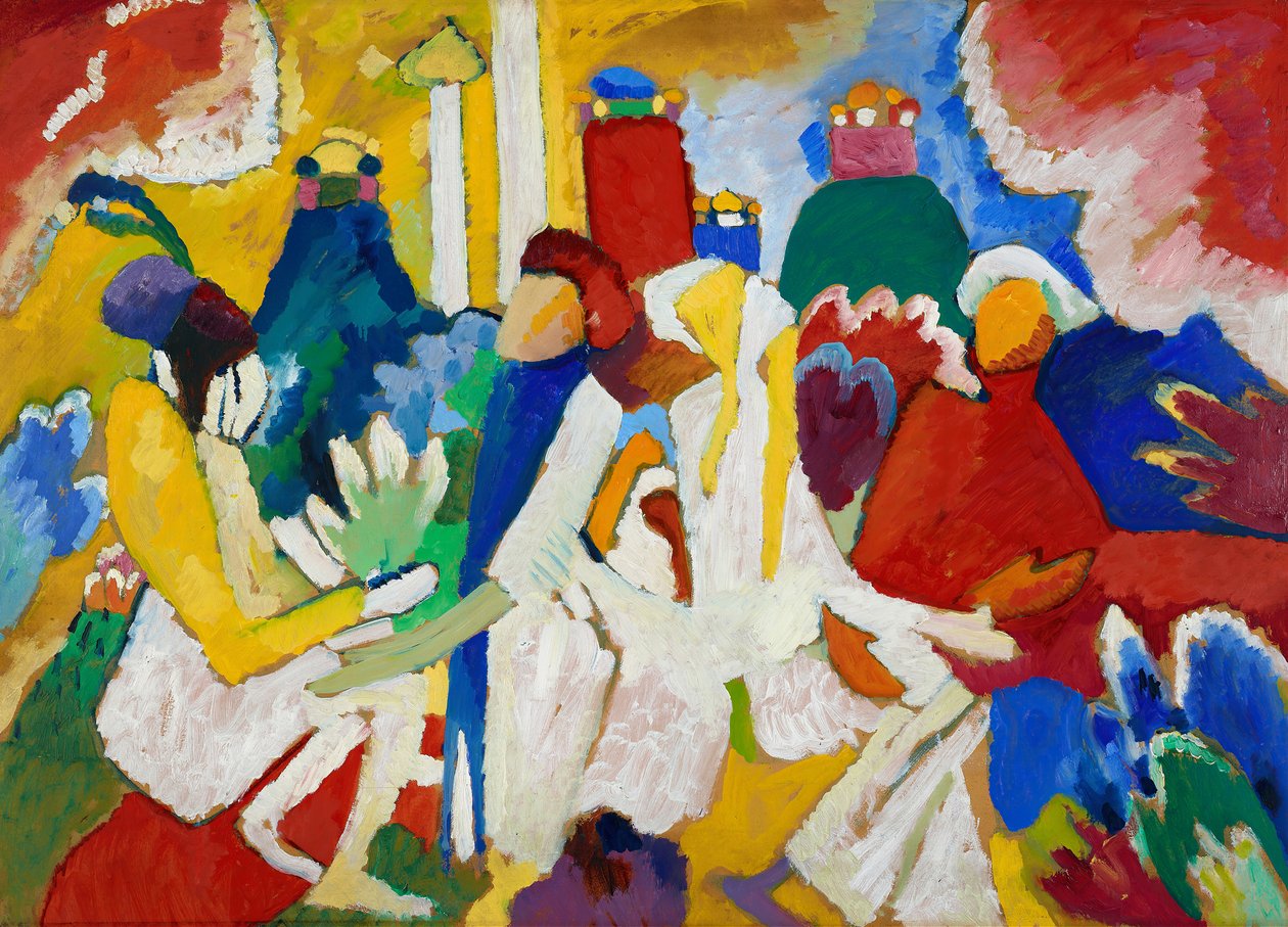 Doğu, 1909. by Wassily Kandinsky
