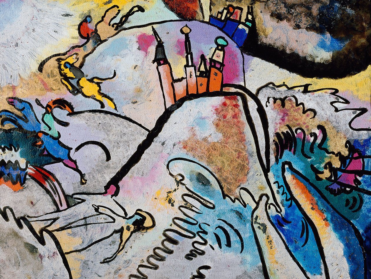 Güneşle Resim, 1911. by Wassily Kandinsky