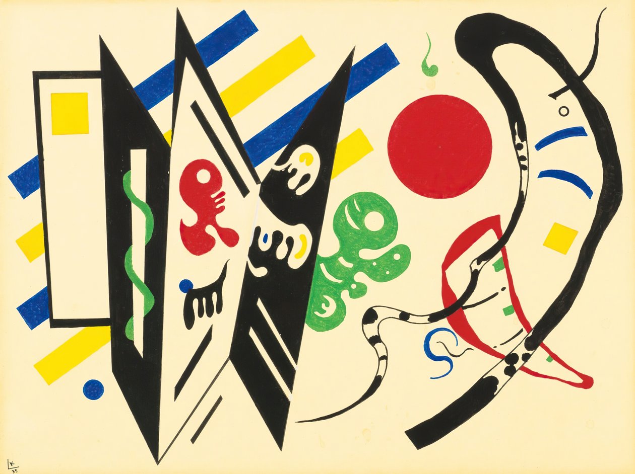 Karşılıklı, 1935. by Wassily Kandinsky