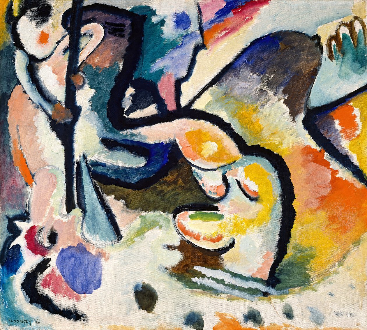 Aziz George III, 1911. by Wassily Kandinsky