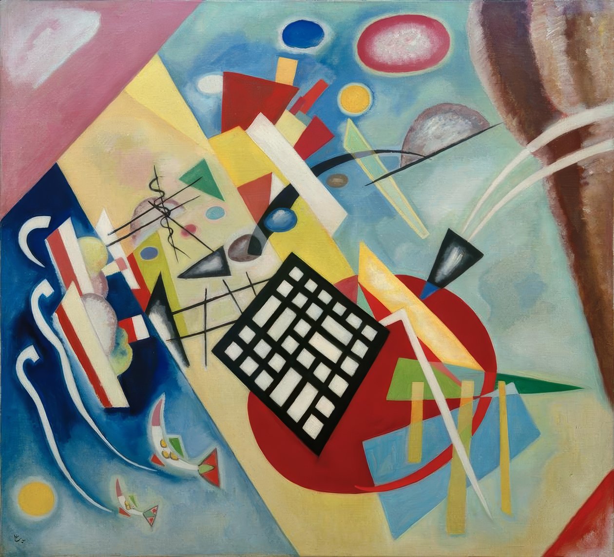 siyah ızgara by Wassily Kandinsky