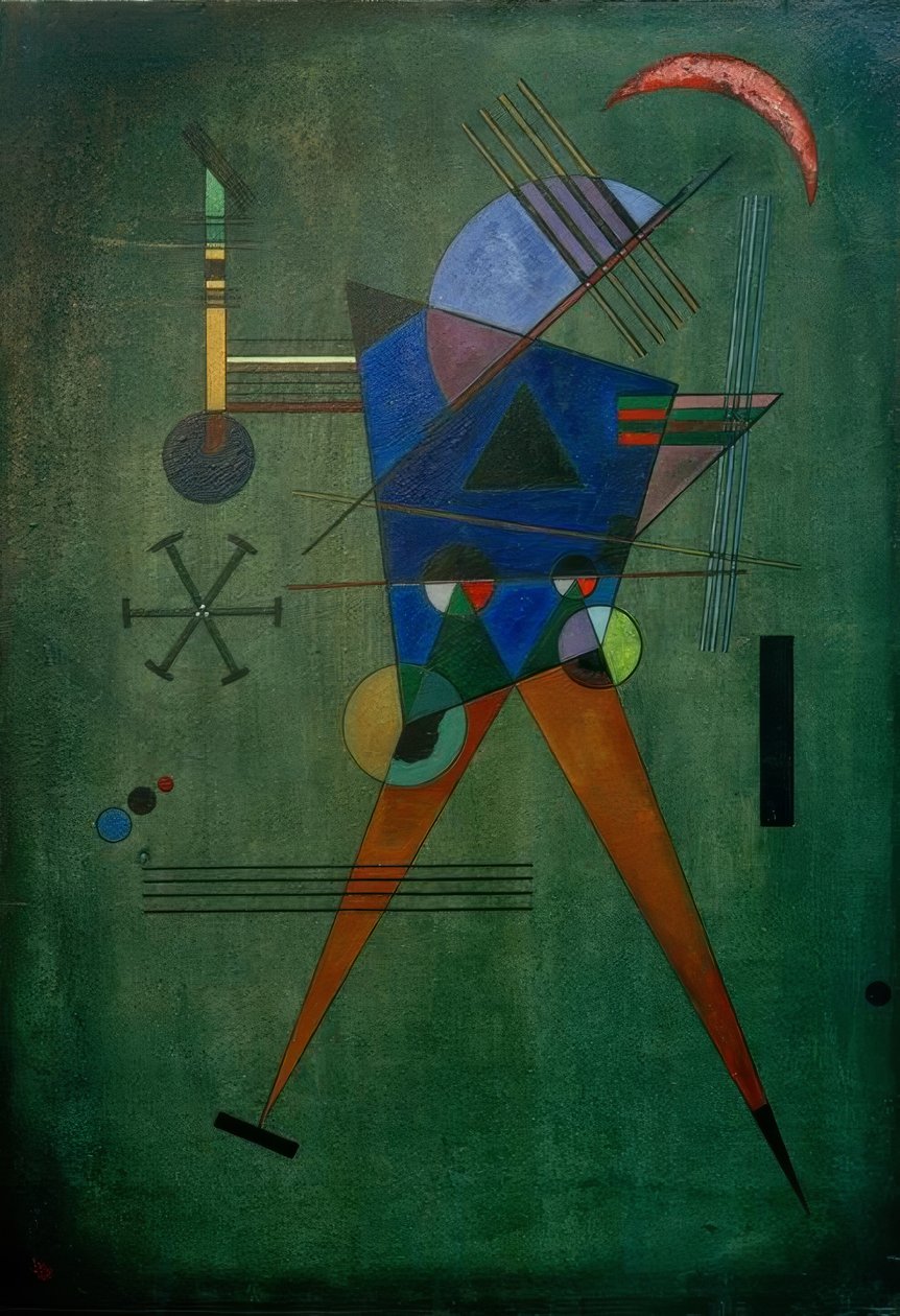 siyah üçgen by Wassily Kandinsky