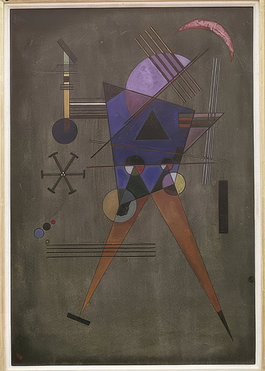 Siyah üçgen. 1925 by Wassily Kandinsky
