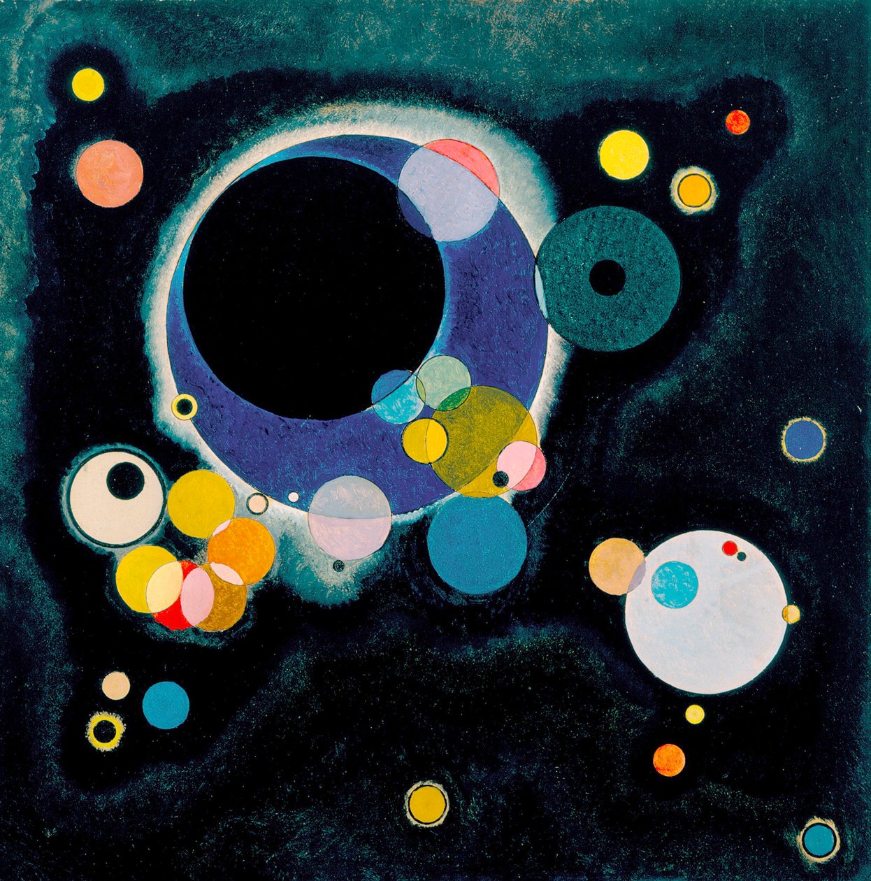 Birkaç Çember için Eskiz by Wassily Kandinsky