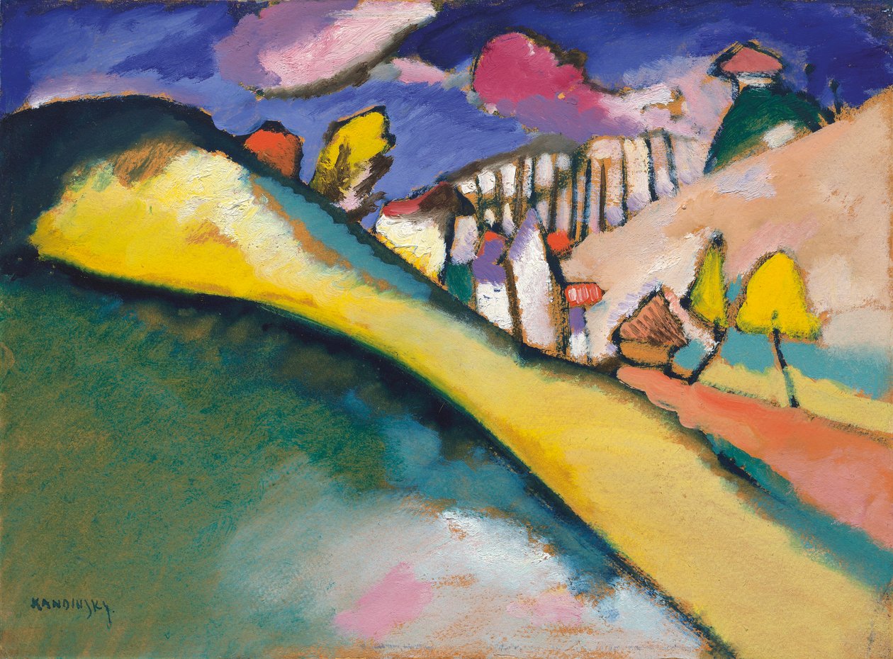 Peyzaj çalışması (Dünaberg) by Wassily Kandinsky