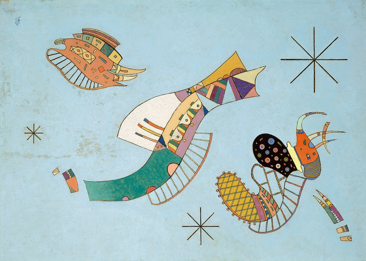 Üç yıldız by Wassily Kandinsky