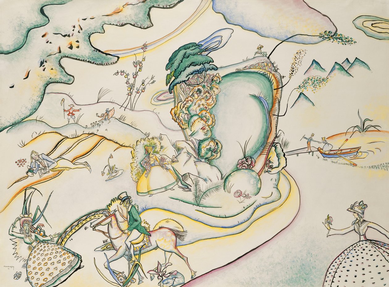 önemsiz şeyler III; Bagatellen III by Wassily Kandinsky