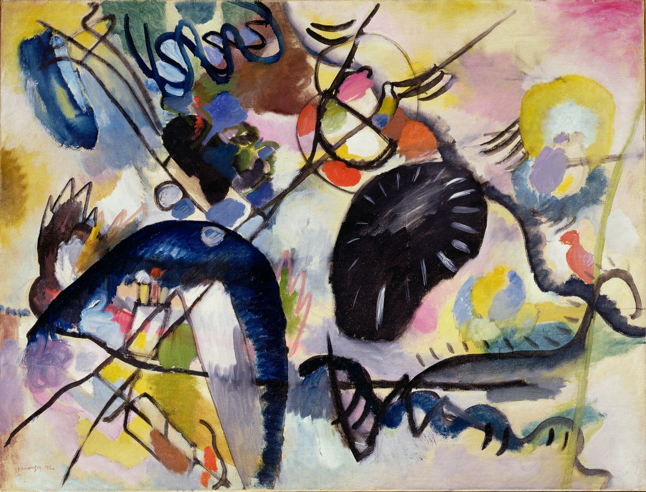 alacakaranlık by Wassily Kandinsky