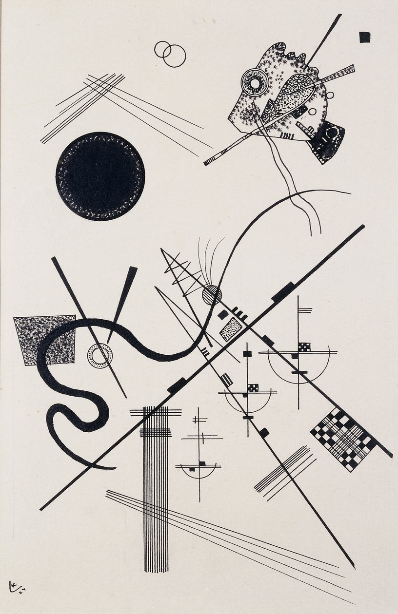 İsimsiz (Çizim 4); İsimsiz (Dessin 4) by Wassily Kandinsky