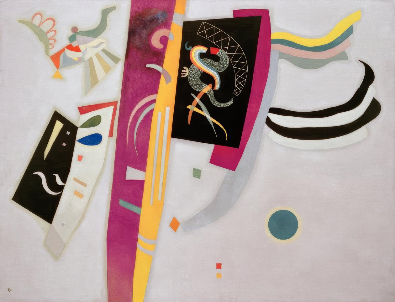 mor-turuncu by Wassily Kandinsky