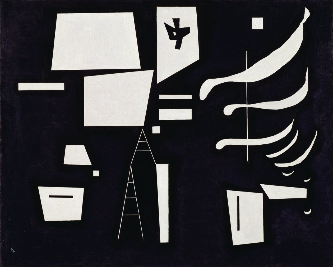 Beyaz - Yumuşak ve Sert Mart by Wassily Kandinsky