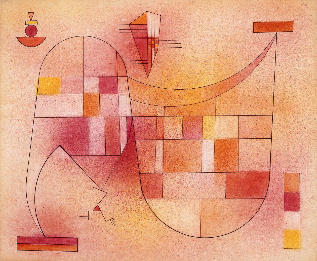 Sarı Pembe; Gelb Rosa by Wassily Kandinsky