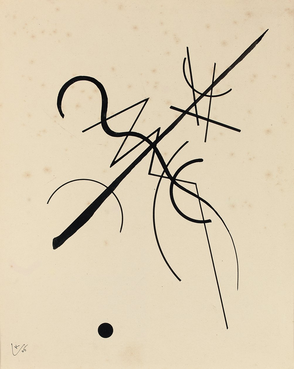Nokta ve çizgiden yüzeye çizim by Wassily Kandinsky