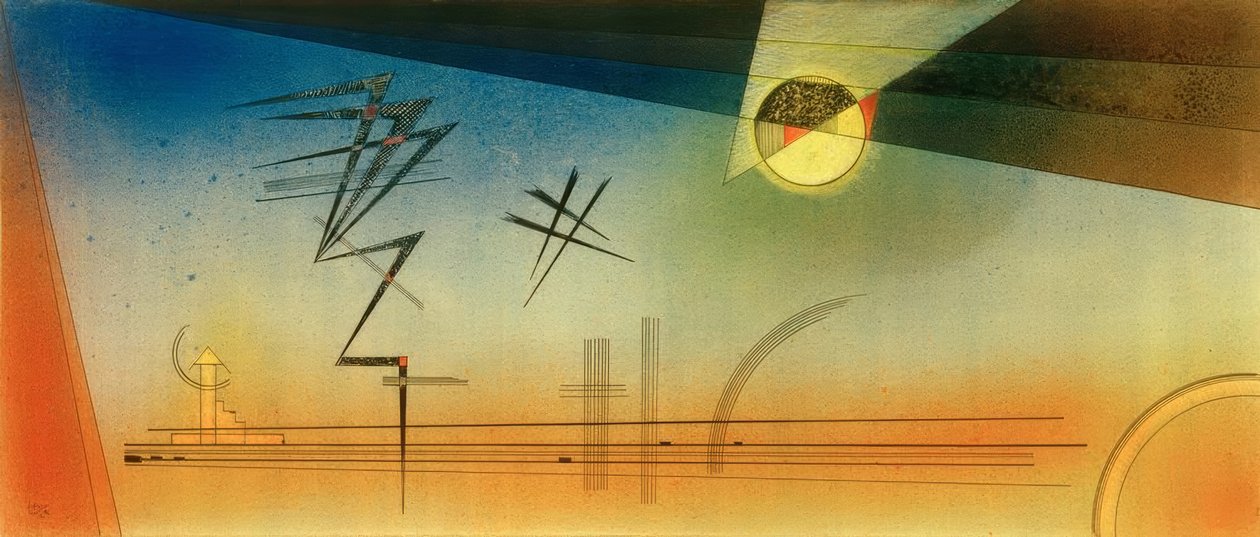 yukarı doğru zikzak by Wassily Kandinsky