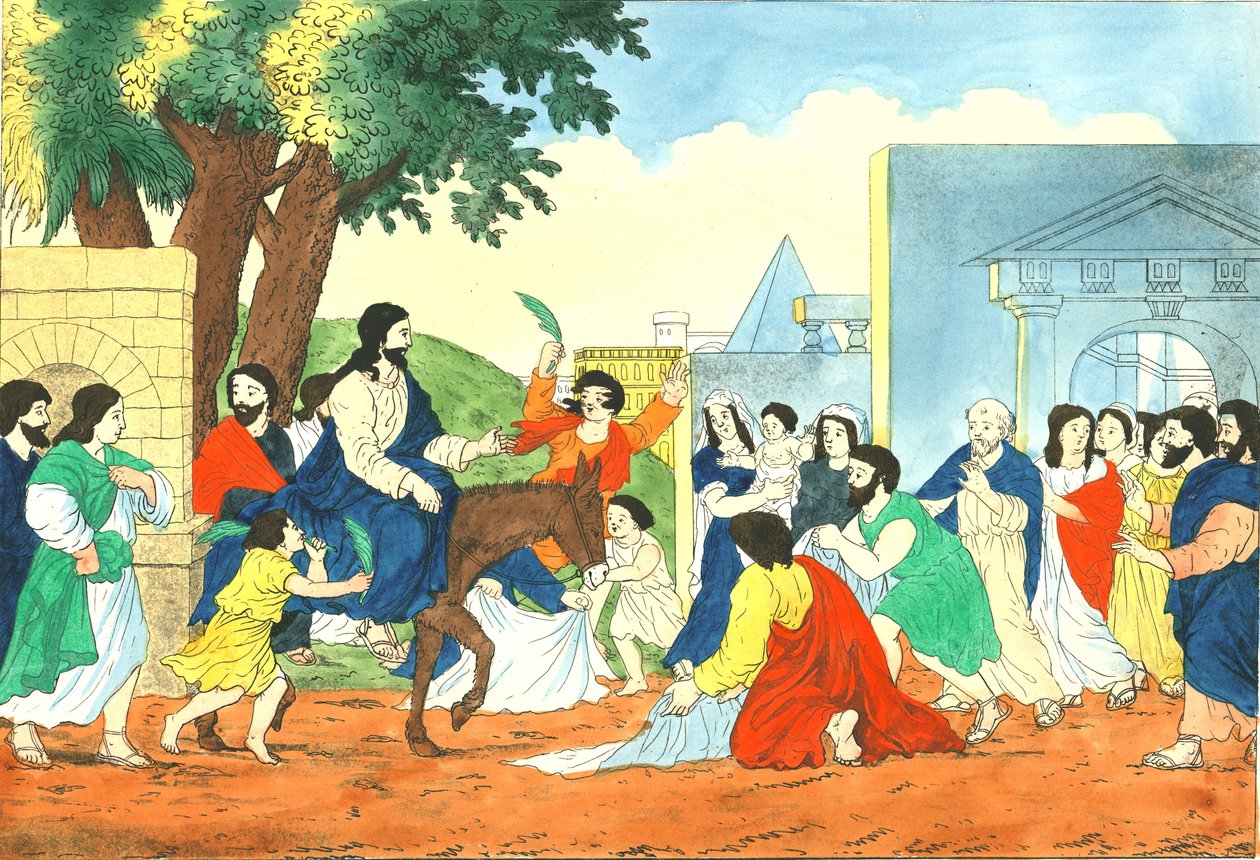 İsa'nın Kudüs'e girişi, 19. yüzyıl by Weenix
