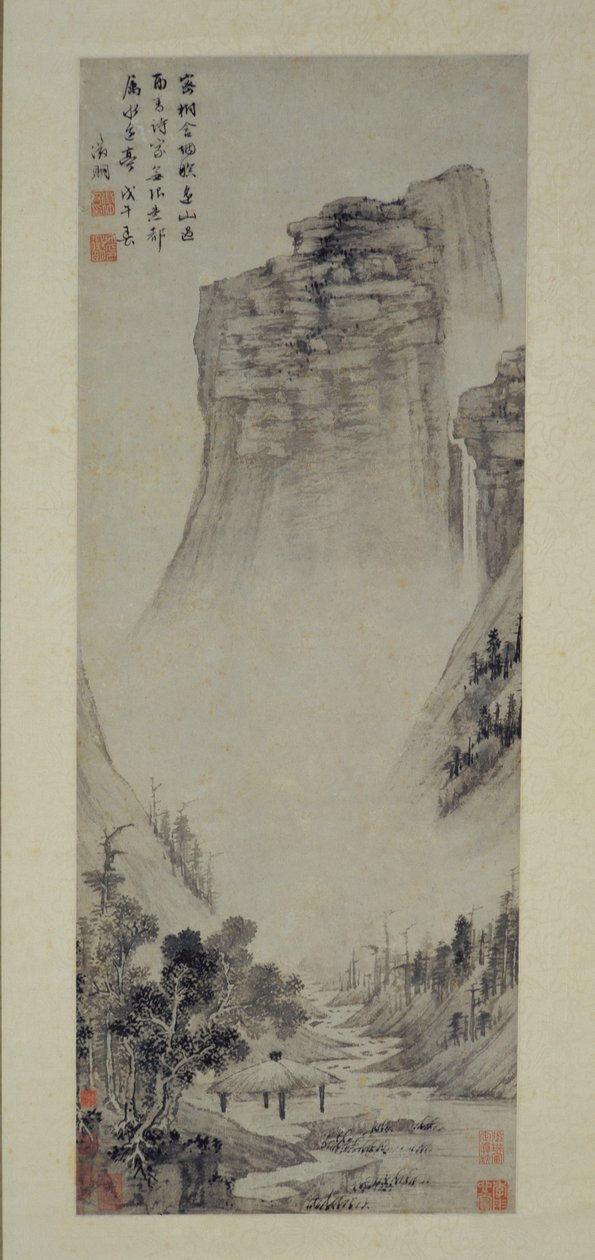 Nehir kenarındaki bir köşkte şiirsel düşünceler, 1558. by Wen Zhengming