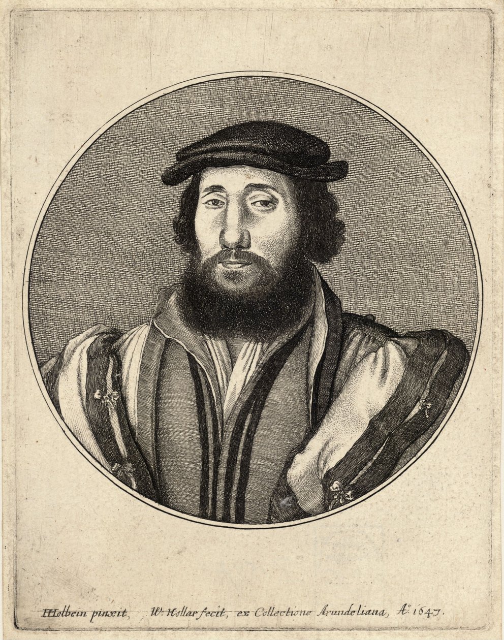 Sakallı adam by Wenceslaus Hollar