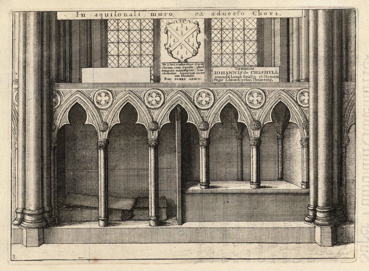 Chishull (anıt) by Wenceslaus Hollar
