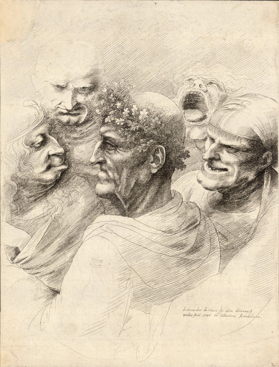 beş adam by Wenceslaus Hollar